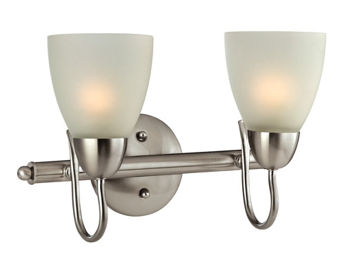 Boston Harbor Dimmable Vanity Light Fixture, (2) 60/13 W, Medium, A19/Cfl