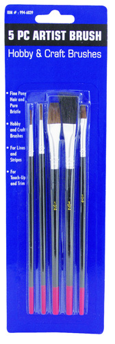 ProSource Artist Brush Set, 5 Pieces