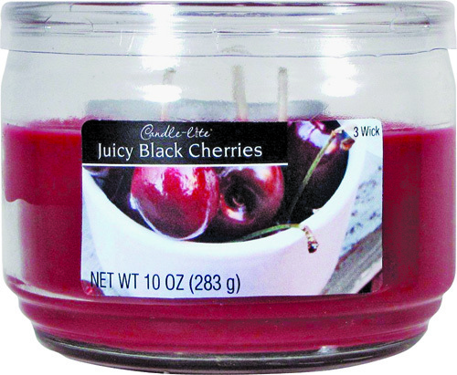 Candle-Lite Terrace Jar Scented Candle, Burgundy 10OZ