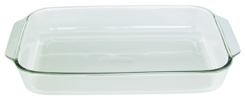 Oneida Oven Basics 819380BL11 Bake Dish, 5 qt Capacity, Glass, Clear