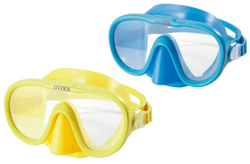 INTEX 55913 Swim Mask, Polycarbonate Lens, PVC/Rubber Frame