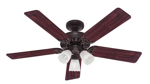 HUNTER  52" 3 lights 5 blades, New bronze FAN