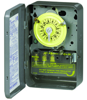 Intermatic T104 Heavy-Duty Mechanical Time Switch, 40 A, 208/277 V, 24 hr