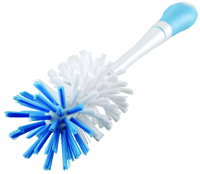 Quickie HomePro 158-3/72 Bottle Brush, Nylon Fiber Bristle, Blue/White