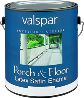 Valspar 1533 Multi-Purpose Latex Porch and Floor Paint, Light Gray, Satin, 1