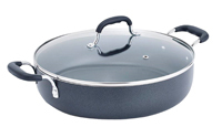 T-fal B3628264 Sauce Pan with Lid, 5 qt Capacity, Aluminum, Black
