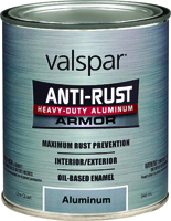 Valspar 21800 Series 21840 Anti-Rust Aluminum Paint, 1 qt
