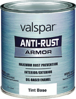 VALSPAR 21800 Series 21811 Anti-Rust Armor Oil Gloss Enamel, Gloss, 1 qt