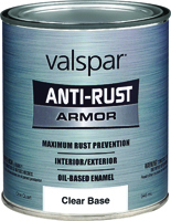 VALSPAR 21800 Series 21829 Anti-Rust Armor Oil Gloss Enamel, Gloss, Clear, 1