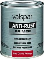 VALSPAR 21851 Anti-Rust Primer, Galvanized, Red Oxide, 1 qt