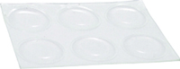 Shepherd Hardware 9965 Surface Guard Bumper Pad, 3/4 in, Round, Vinyl, Clear