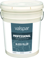 VALSPAR 589 Professional Block Filler, Liquid, White, 5 gal Pail