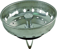 Plumb Pak PP820-50 Basket Strainer with Spring Style Post, 3.15 in Dia,