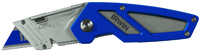 IRWIN FK100 Utility Knife, 2-1/2 in L Blade, 1-Blade, Straight Blue Handle
