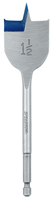 IRWIN 88824 Spade Drill Bit, Flat Flute, Hex Shank, 1/4 in Dia Shank