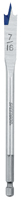 IRWIN 88807 Spade Drill Bit, Flat Flute, Hex Shank, 1/4 in Dia Shank