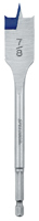 IRWIN 88814 Spade Drill Bit, Flat Flute, Hex Shank, 1/4 in Dia Shank