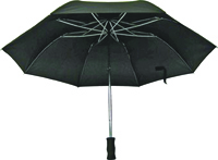 Diamondback Compact Rain Umbrella, 21 In Dia, Nylon, Black