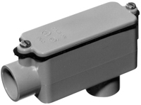 Carlon E986F-CTN Conduit Body, Gray 1"