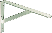 Knape & Vogt 208 TI 400 Shelf L-Bracket, Steel, Titanium