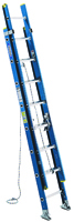 WERNER D6024-2 Extension Ladder, 250 lb Weight Capacity, 21 ft L Extension,