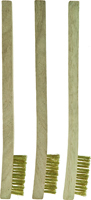 Linzer C301 Brush Set, Sanded Handle, Brass Bristle
