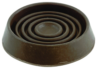 Shepherd Hardware 9075 Caster Cup, Rubber, Brown