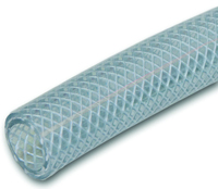 UDP T12 Series T12005008/RBVVR Braided Tubing, 50 ft L, Clear