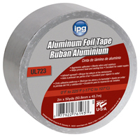 IPG 9202-B Foil Tape with Liner, 50 yd L, 2 in W, 1-3/4 mil Thick