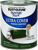 RUST-OLEUM PAINTER'S TOUCH ULTRA-COVER MULTI-PURPOSE ENAMEL PAINT, 1QT HUNTER GREEN, GLOSS