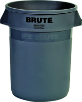 Rubbermaid 263200GRAY Trash Container, 32 gal Capacity, 26 in H,