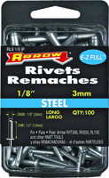 Arrow RLS1/8IP Long Pop Rivet, 1/2 in L, Steel
