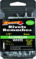 Arrow RSAW1/8IP Short Pop Rivet, 1/8 in L, Aluminum