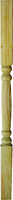 UPF 106034 Classic Spindle, 3 in L, Southern Yellow Pine