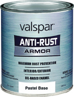 VALSPAR 21800 Series 21805 Anti-Rust Armor Oil Gloss Enamel, Gloss, Pastel