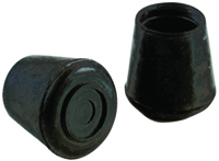 Shepherd Hardware 9129 Furniture Leg Tip, Round, Rubber, Black