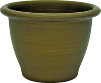 Southern Patio Toscana TN1606AB Planter, 11.6 in H, Round, Plastic, Antique