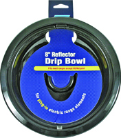 CAMCO 00513 Drip Bowl, 8 in Dia, Porcelain