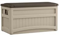 Suncast DB8000B Deck Box, 73 gal Weight Capacity, Resin, Light Taupe