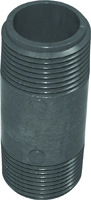 GENOVA 3404030 Pipe Nipple, 3/4 in MIP x MIP, 3 in L, Gray