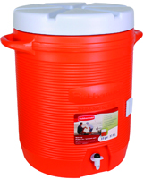 Rubbermaid 1610-01-11 Water Cooler, 10 gal, Orange