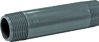 GENOVA 385050D Pipe Nipple, 1 in MIP x MIP, 5 in L, Gray