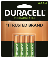 Duracell 66160 Rechargeable Battery, AAA, Nickel-Metal Hydride, 1.2 V