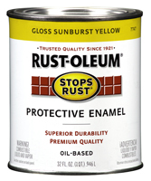 RUST-OLEUM STOPS RUST 7747502 Protective Enamel, Sunburst Yellow, Gloss, 1