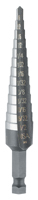 IRWIN Unibit 10231 Stepped Dill Bit Step Drill Bit, Hex Shank, 1/4 in Dia