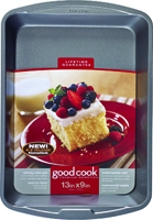 Goodcook 04010 Cake Pan, Oblong, Steel