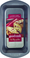 Goodcook 04024 Non-Stick Loaf Pan, 10-1/2 in L, 8.8 in W, Steel, Gray
