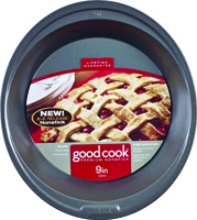 Goodcook 04035 Pie Pan, 9 in Dia, 13-1/2 in OAL, Steel