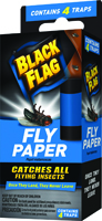 Black Flag HG-11016 Fly Paper, 4 Pack