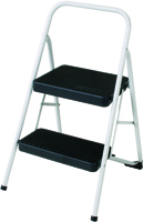 Cosco 11135CLGG4 Folding Step Stool, 200 lb Weight Capacity, Steel, Black